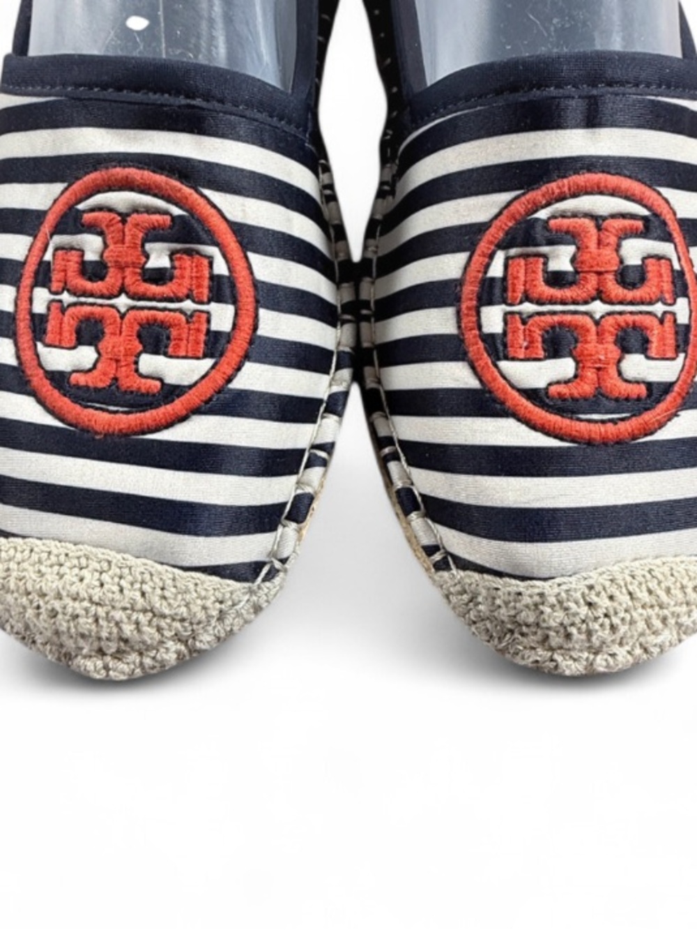 Tory Burch Water Espadrille collab with Sea Star Beachwear, Navy/New Ivory. - Picture 8 of 8